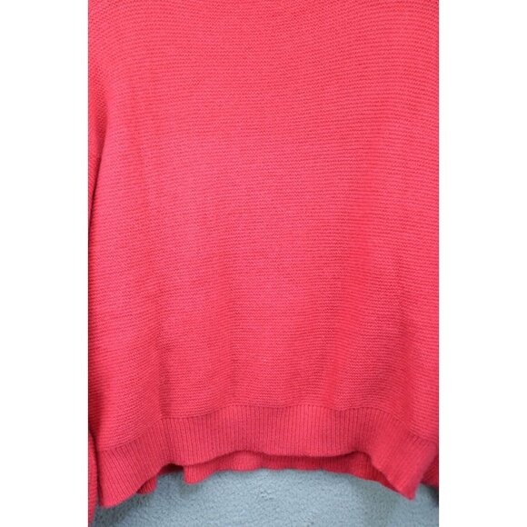 Umgee USA Pink Cable Knit Long Puff Sleeves Sweater-Size Medium-Soft-Oversized - Picture 8 of 9